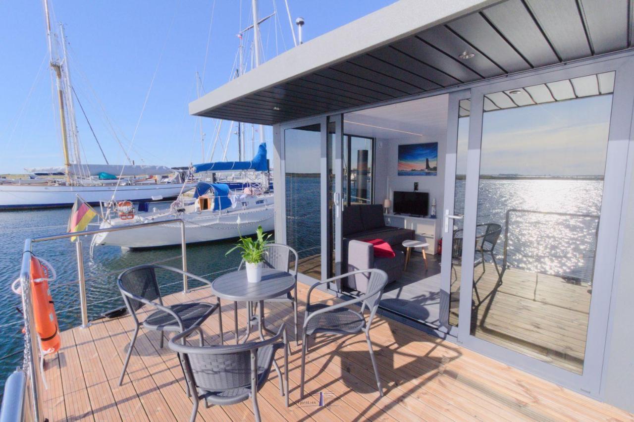 Hausboot Fjord Lacerta Mit Dachterrasse In Wendtorf Zewnętrze zdjęcie